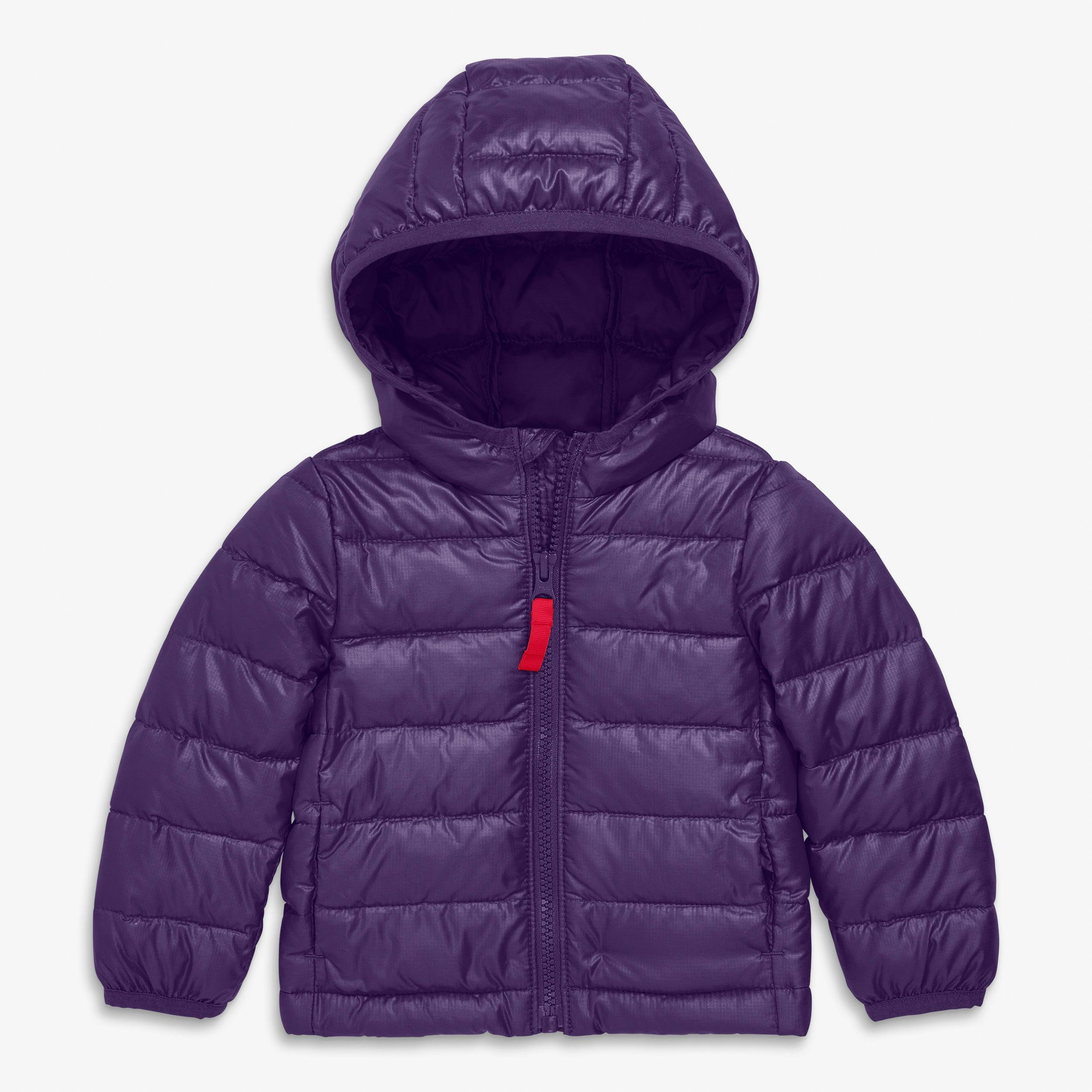 Baby lightweight puffer jacket in solids