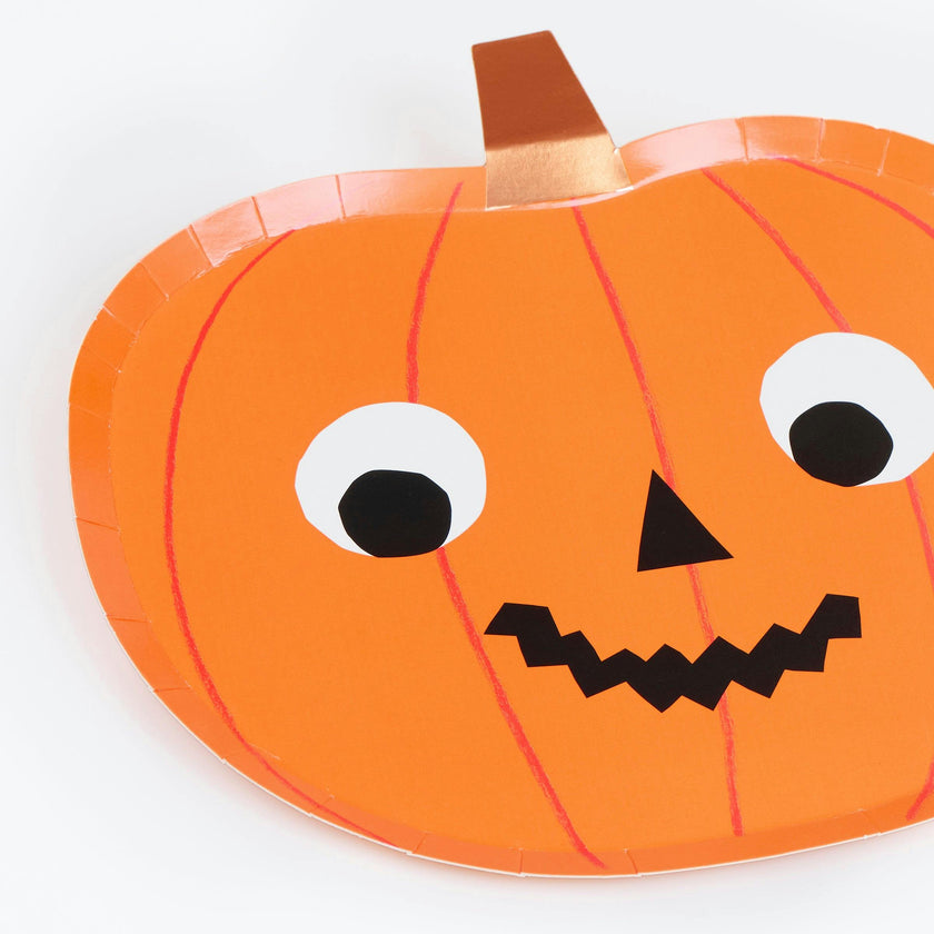 Halloween Pumpkin Plates