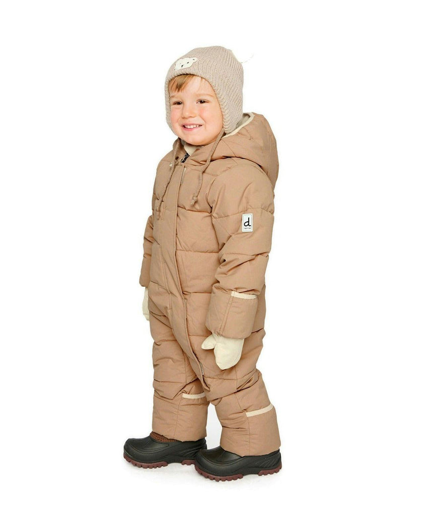 Baby Cloud One Piece Snowsuit Adapted For Car Seats Beige