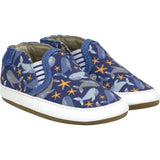 Whale Tale Soft Soles in Dark Blue