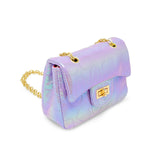 Shiny Dotted Heart Classic Handbag
