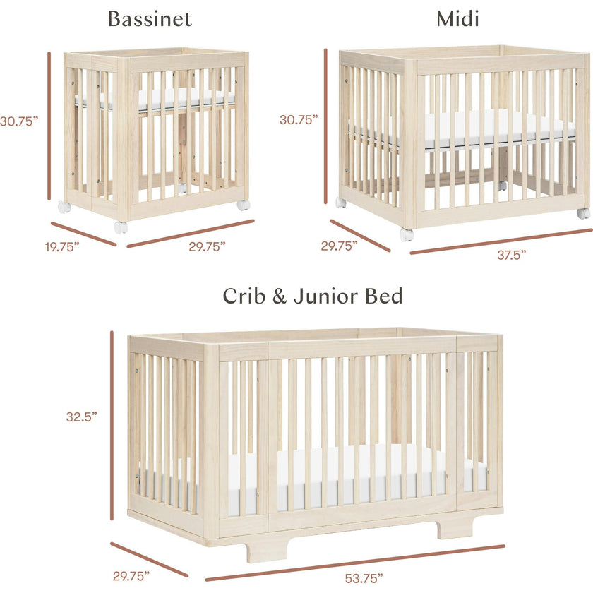 Yuzu 8-In-1 Convertible Crib With All-Stages Conversion Kits