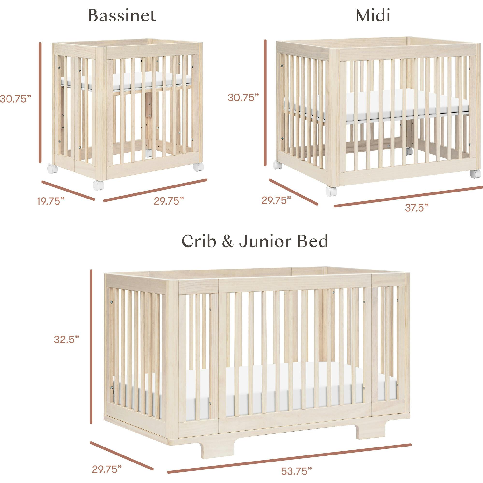 Yuzu 8-In-1 Convertible Crib With All-Stages Conversion Kits