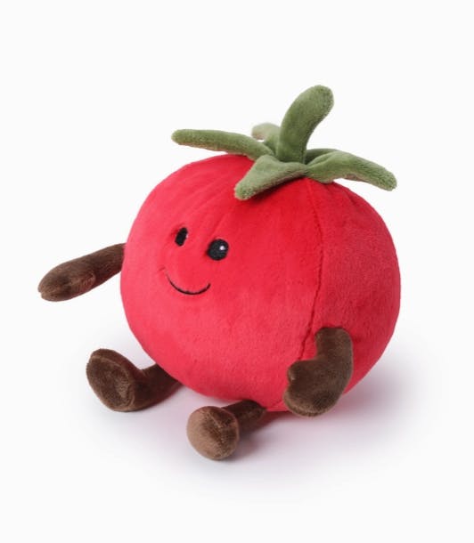 McHugs Shy Tomato Fruit Weighted Plush Animal 18cm