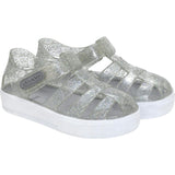 Elite Glitz Jelly Shoes in Silver
