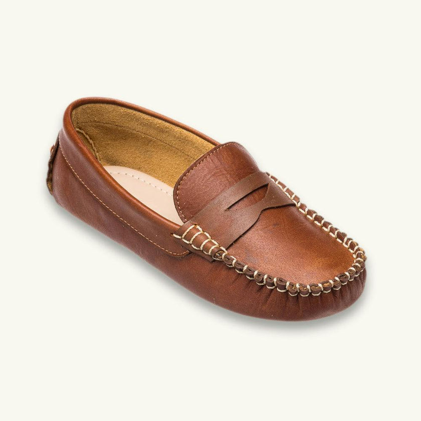 Logan Loafer | Natural Brown Leather