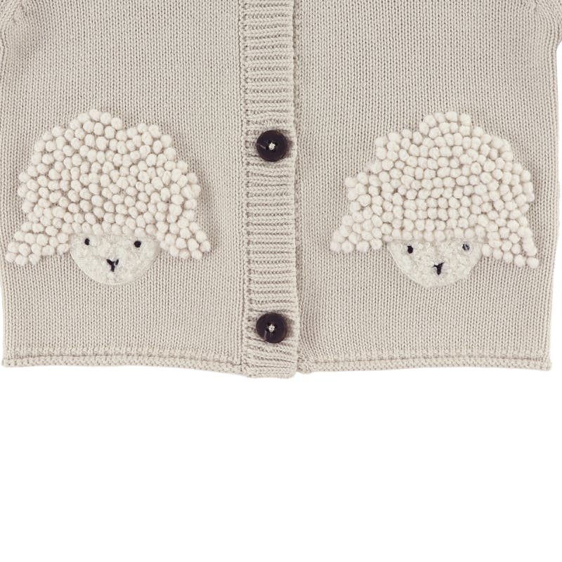 Dieck Cardigan | Lammies | White Sand