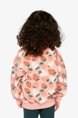 Sweatshirt Pink Strawberry Print