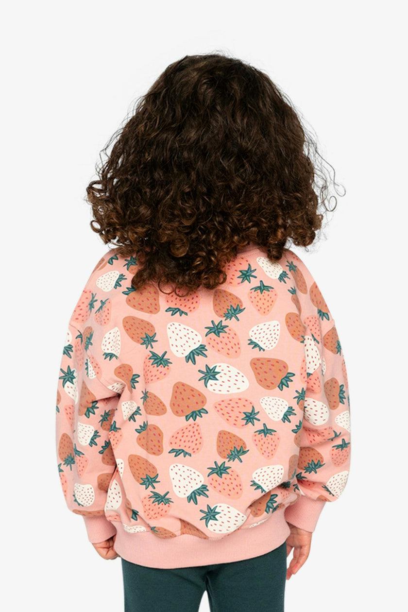Sweatshirt Pink Strawberry Print