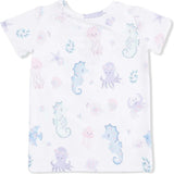 Floral Sea Creatures - Loungewear Short Set