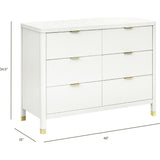 Brimsley Tambour 6-Drawer Assembled Dresser