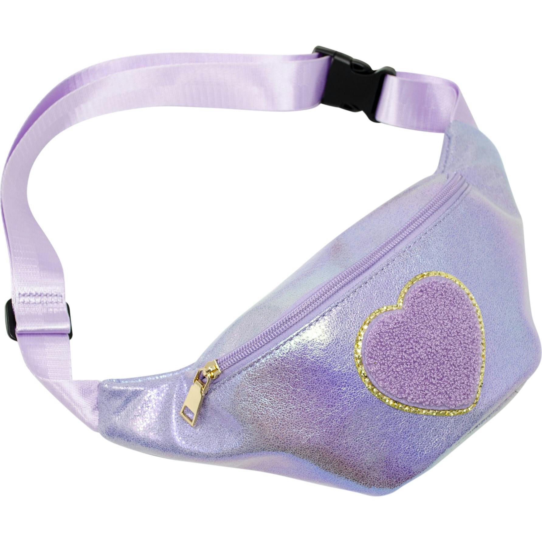 Shiny Heart Patch Sling Bag