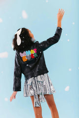 Whatever Beaded Leather Jacket