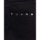 Girls Twill Stud Short in Black