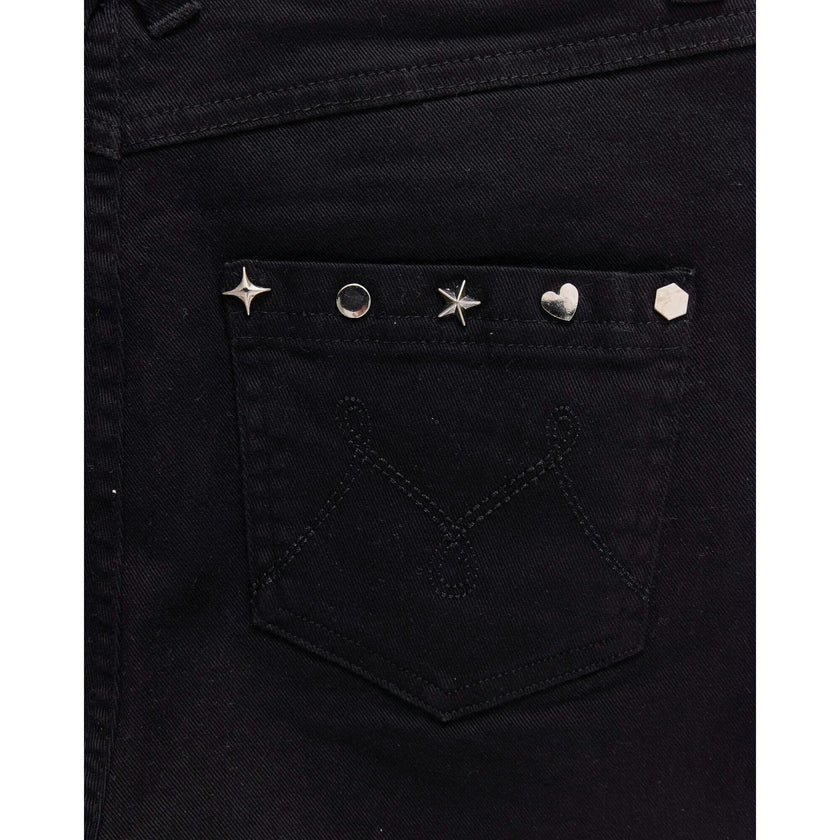 Girls Twill Stud Short in Black