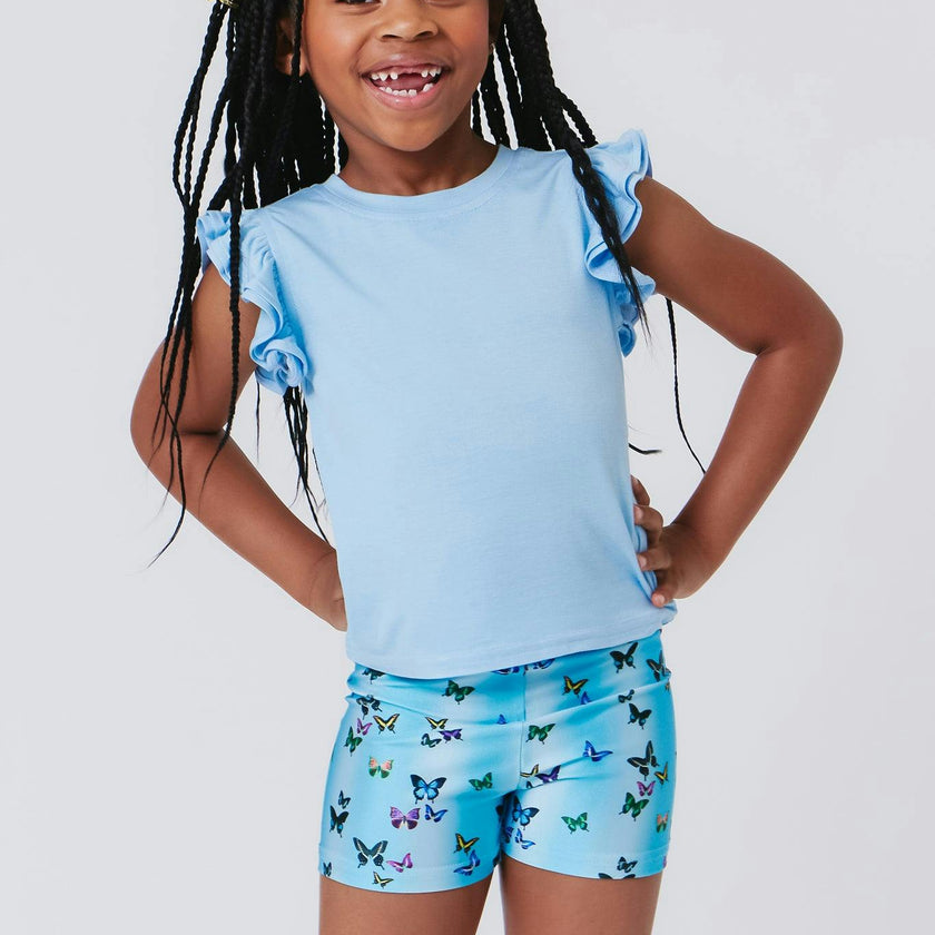 Girls Ruffle Crop Top
