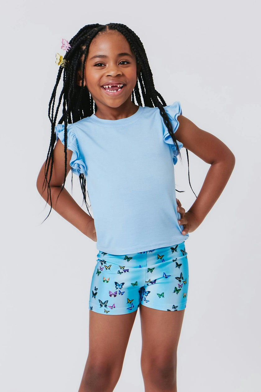 Girls Ruffle Crop Top