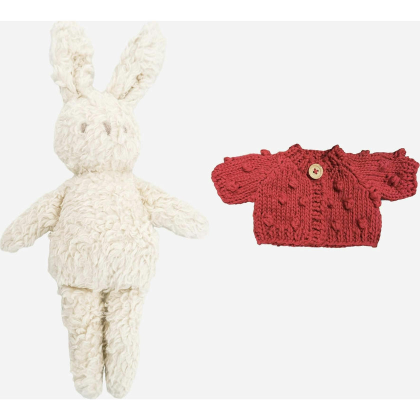 Charlie Bunny Plush and Plush Sweater Set - No Bow