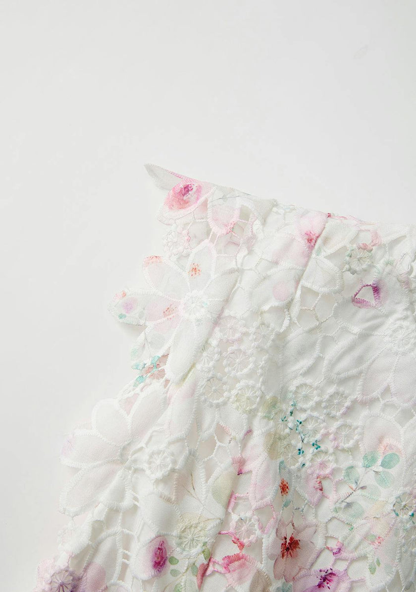 Belle Embroidered Mini Dress