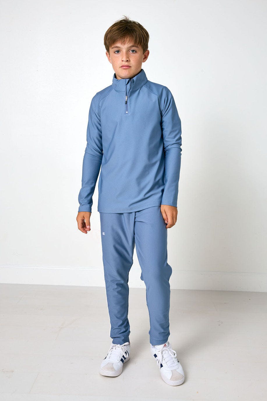 slate retro half-zip