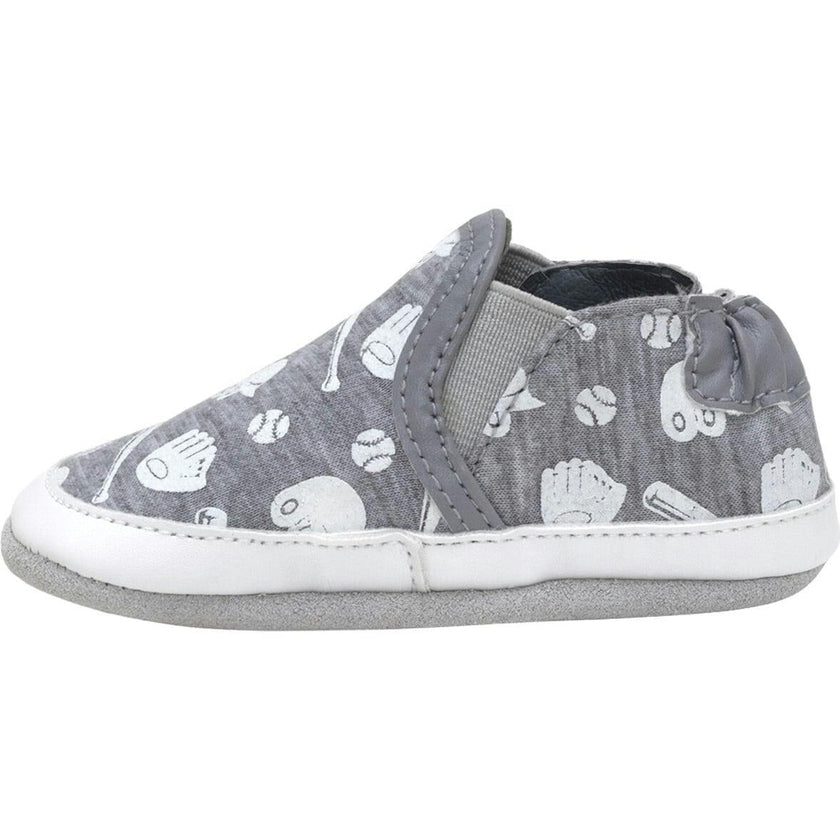 Baseball MVP Heather Grey Glow-in-the-dark Soft Sole
