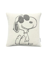 Cushion Cover PEANUTS SUNGLASSES Cotton Black / White 20 x 20in