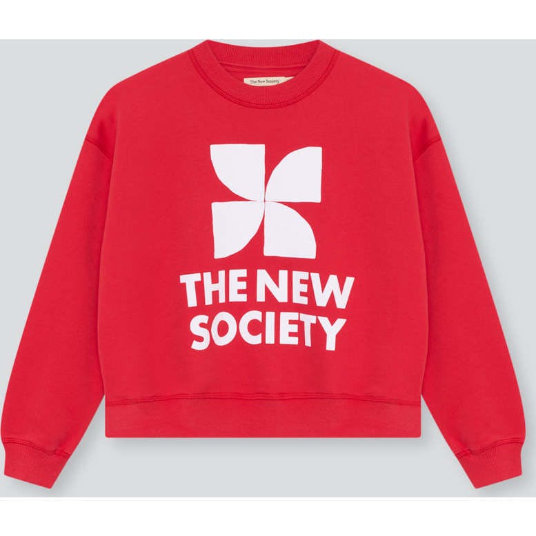 TNS Logo Teen Sweatshirt Tulip Red