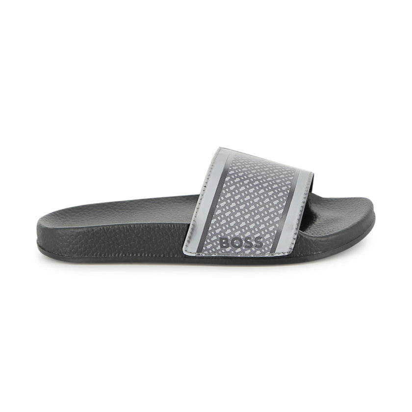 Black & Gray Grid Slides