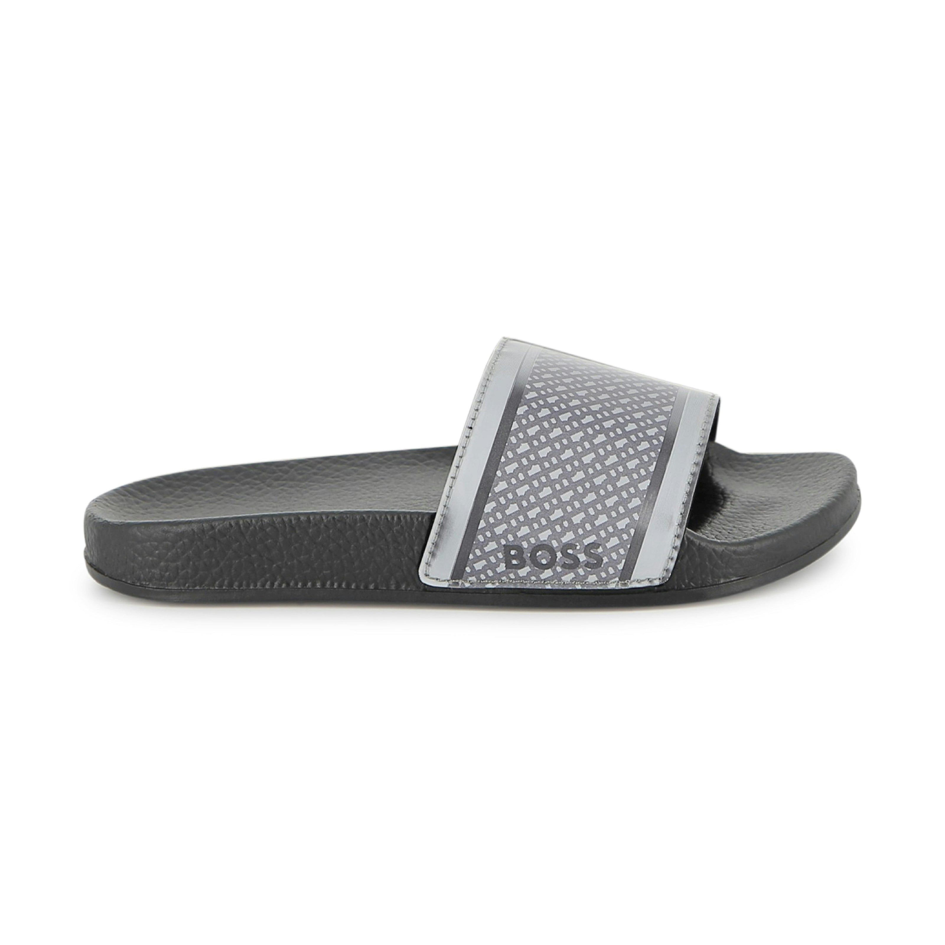 Black & Gray Grid Slides