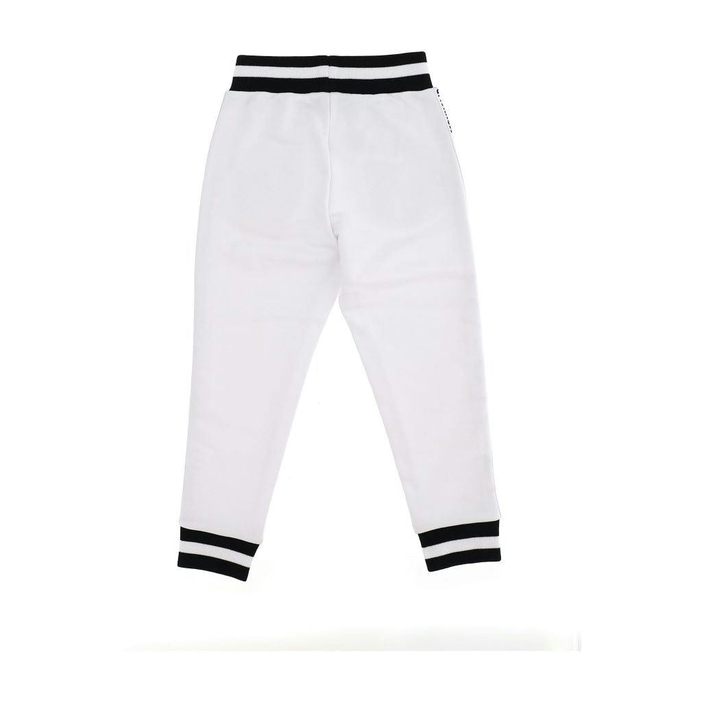 White Flower Print Sweatpants