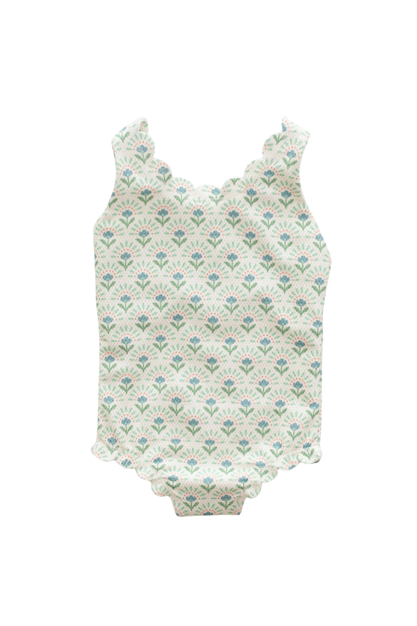 girls elena scallop one piece swimsuit