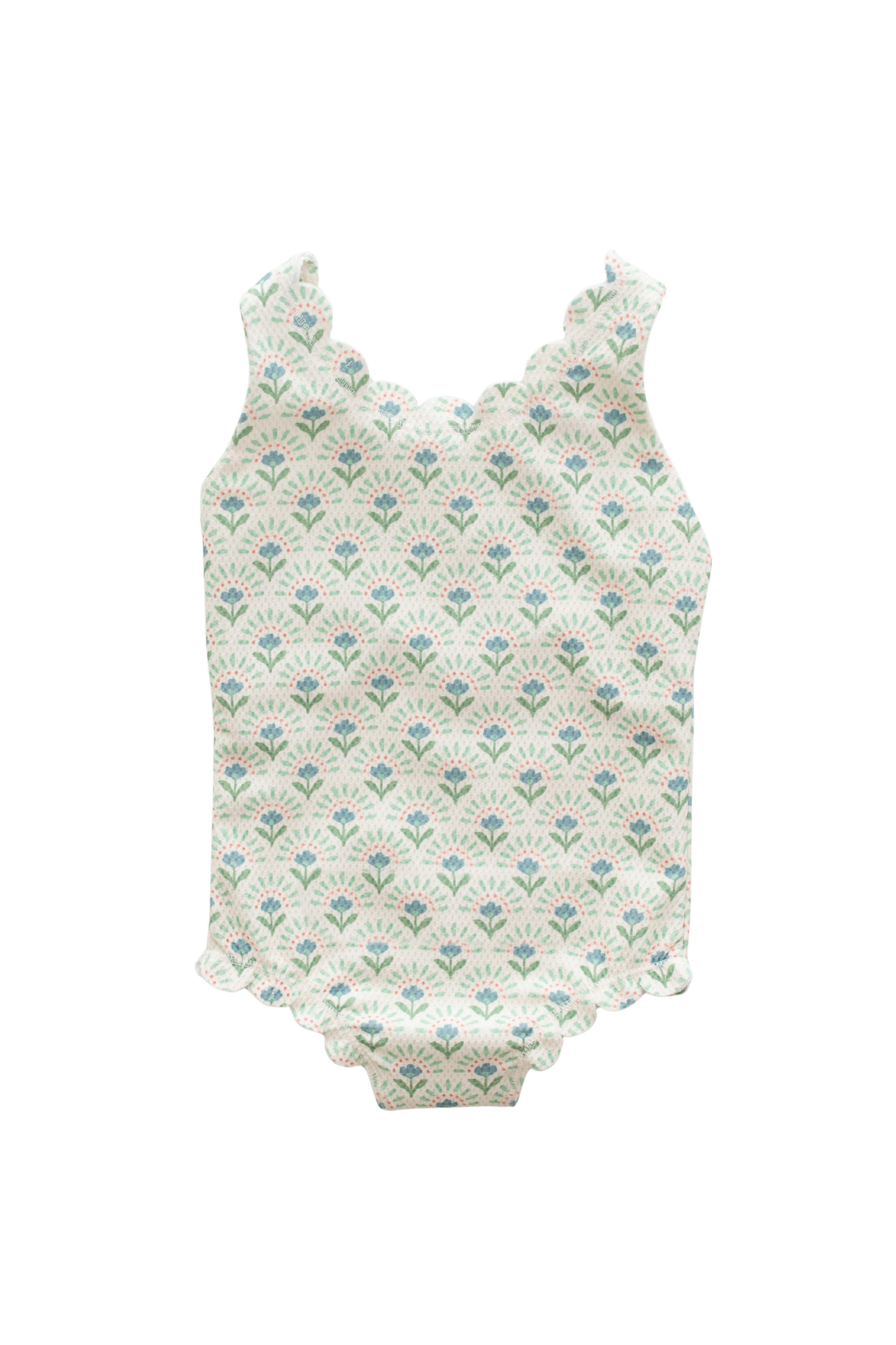 girls elena scallop one piece swimsuit
