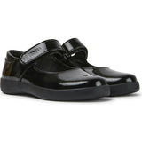 Girls Spiral Comet Suede Mary Jane, Black