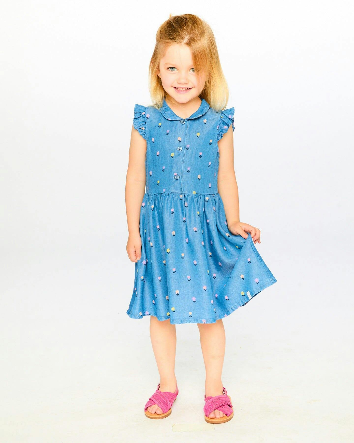 Sleeveless Button Down Dress
