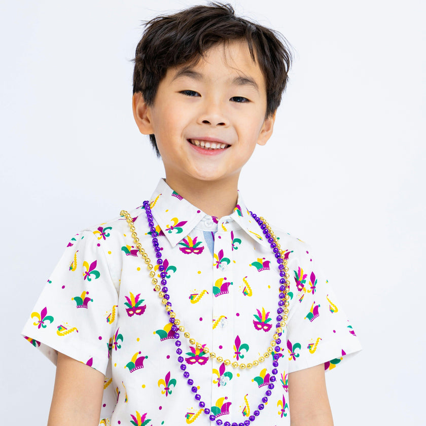 Mardi Gras Medley Shirt Short Sleeves