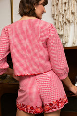 Jane Picnic Plaid Top