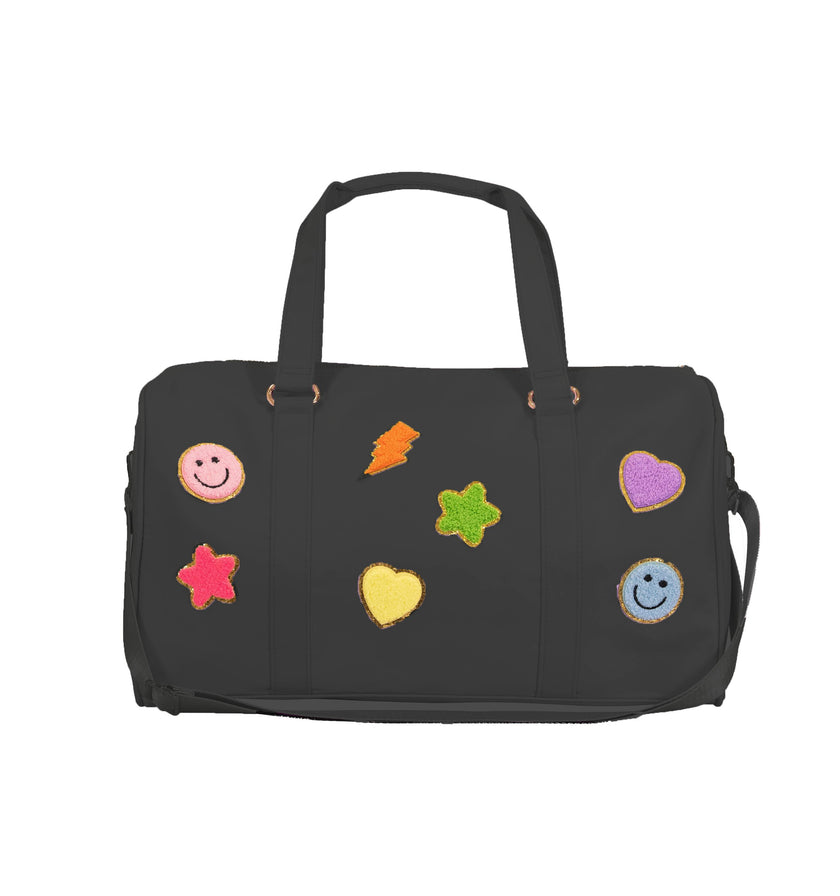 Nylon Duffel Bag w/ Assorted Patches