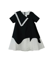 Lola dress (black/off-white)