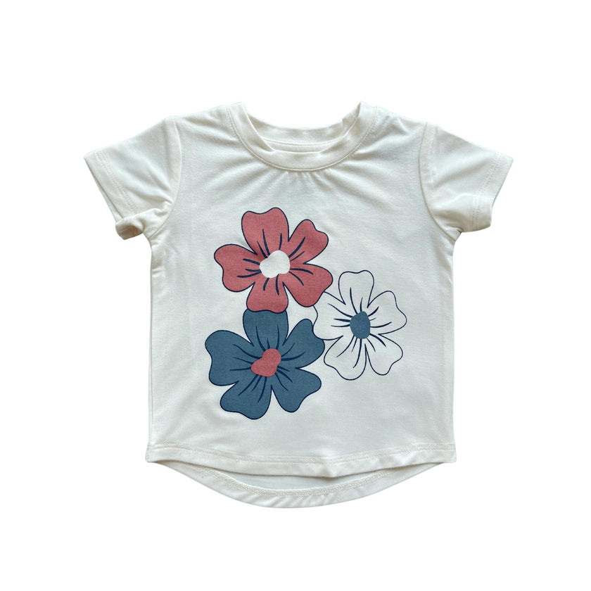 Girl's Short Sleeve Tee American Mini