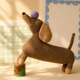 Dachsund Doll 100% organic cotton