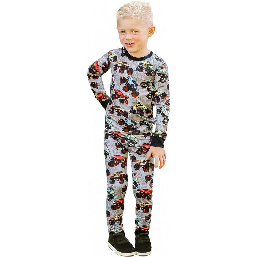 Monster Jams 2 Piece Pajama Set
