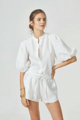 Bubble Linen Shirt - Off White