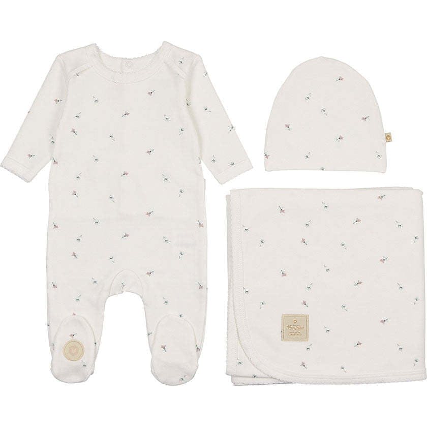 Plush Print Layette Set