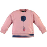 Balloon Girl Print Crew Neck Sweatshirt