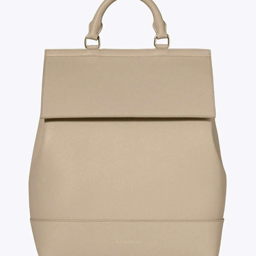 Chic, Stylish Padded Laptop Sleeve Backpack, Cream