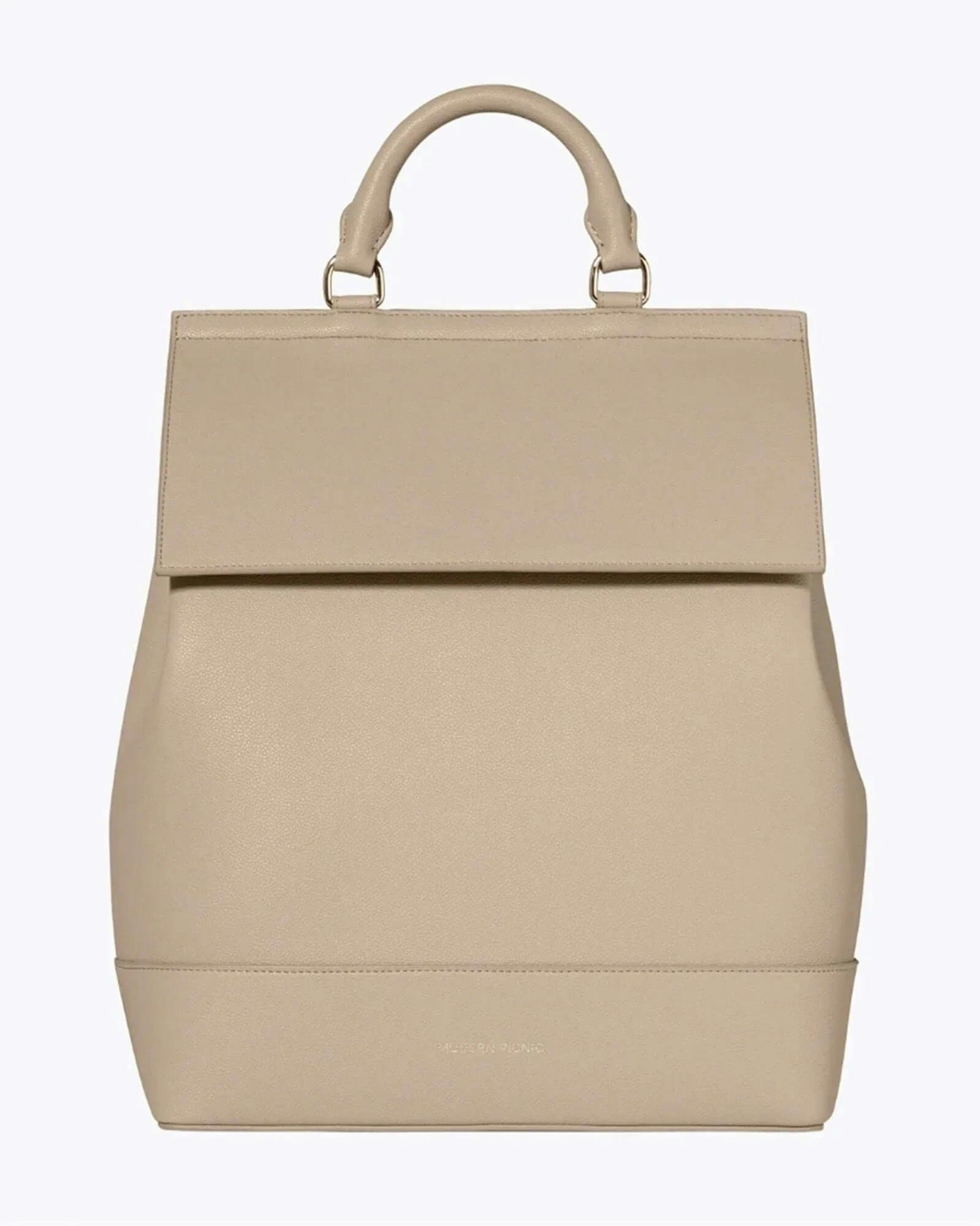 Chic, Stylish Padded Laptop Sleeve Backpack, Cream