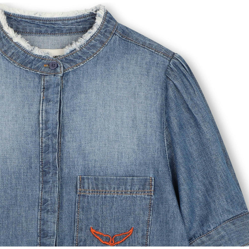 ZADIG & VOLTAIRE Soft Chambray Shirt - Denim Blue