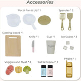 Teamson Kids Little Chef Hampton Wooden Play Kitchen With 17 Accessories