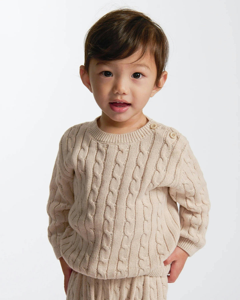 Cable Cotton Knit Set