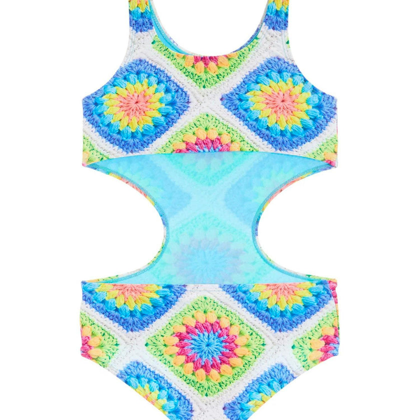 Tiril Printed Cut-Out One Piece Swimsuit